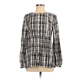 | LOFT | plaid blouse. Size M. NWOT!